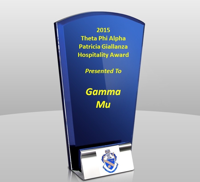 Patricia Giallanza Hospitality Award - Gamma Mu