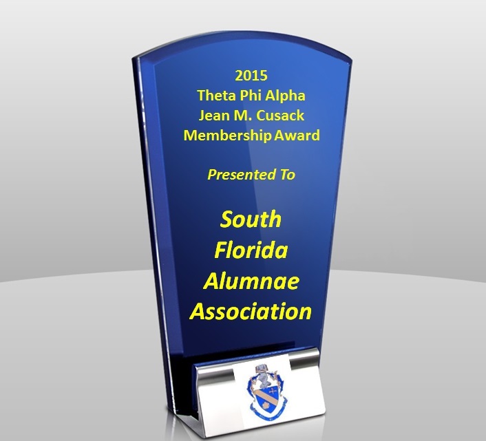 Jean M. Cusack Membership Award - South Florida Alumnae Association